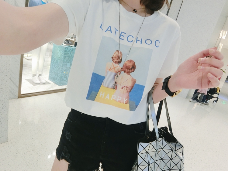 LUSON cha mẹ con mùa hè quần short áo sơ mi nhà dịch vụ gia đình ba gia đình phù hợp với mẹ và con thủy triều áo liền quần cho bé