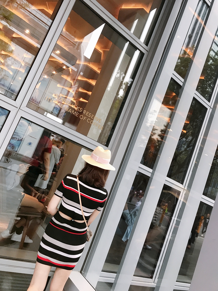 LUSON Mom Áo phông sọc bé thân thiện với gia đình mùa hè của gia đình ba gia đình trang bị bốn gia đình đầy đủ mẹ và con đồng phục sành điệu cho cả nhà