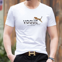 Summer round collar men short sleeves T-shirt middle-aged mens clothing pure cotton loose and compassionate pure color half sleeve cotton daddy dress white