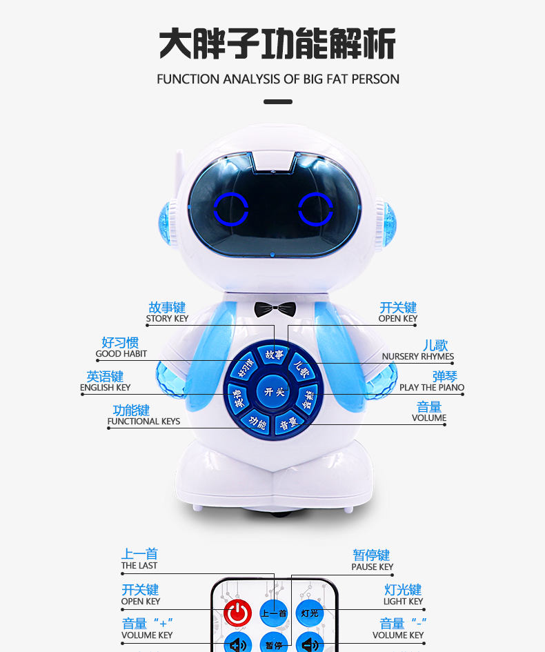 Nói tiếng Anh lập trình giáo dục sớm điều khiển từ xa đồ chơi robot thông minh mũm mĩm 1-3-6 tuổi bé trai và bé gái đồ chơi giáo dục xe ô tô đồ chơi