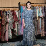 Непала Индия импортированная вышитая вышитая ручная платья за рубеж