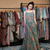 Непала Индия импортированная вышитая вышитая ручная платья за рубеж