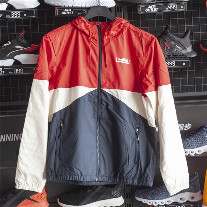 Áo khoác thể thao Anta nam 2019 mùa thu mới phần mỏng nhanh khô khóa kéo áo khoác có mũ trùm đầu 15937614-1 - Áo khoác thể thao / áo khoác áo khoác nam có mũ adidas