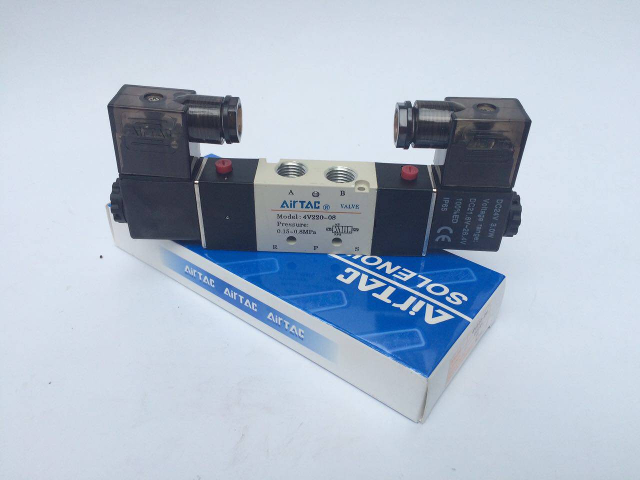 Deke solenoid valve 4V220-08 DC24V AC220V two-position five-way solenoid valve
