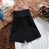 Весенние цветные шорты с бантиком, штаны, коллекция 2021, тренд сезона, высокая талия, свободный крой