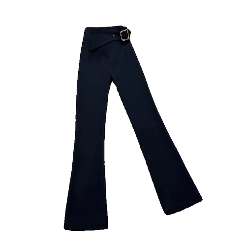 Штаны, весенние летние штаны-клёш, приталенный ростомер, пиджак классического кроя, свободный прямой крой, высокая талия