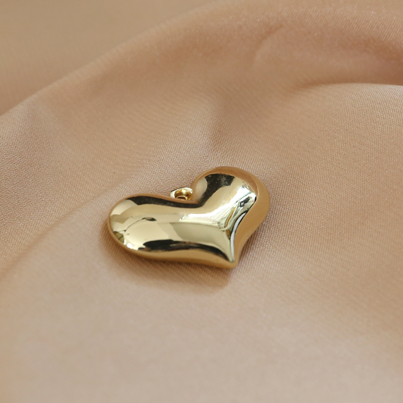 Simple Style Round Heart Shape Plastic Plating Charms display picture 4