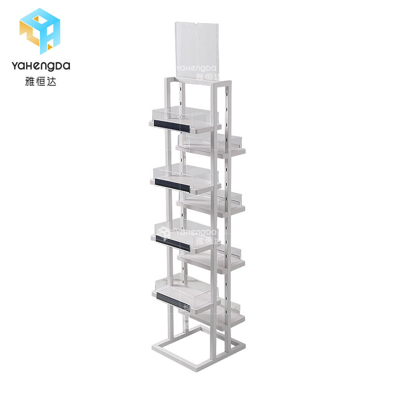 Promotion rack cosmetics Maternal and baby shop pharmacy mask removable display shelves in the counter of the island pile supermarket small shelves