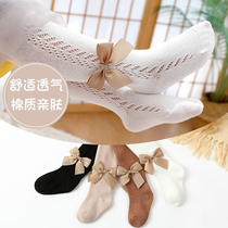 Girls leggings summer thin cotton foreign baby spring and summer pantyhose baby bottling socks wear anti-mosquito pants