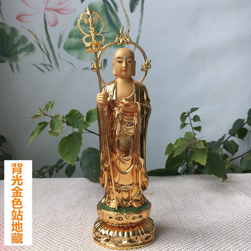 South No Great willing to hide king Bodhisattva like gilded resin alloy backlight station Tibetan bodhisattva for the knot-Taobao