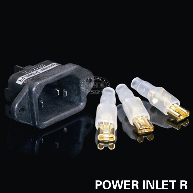 Japan oyaide Eurasian Power Inlet R solder-free platinum palladium power tail seat plug