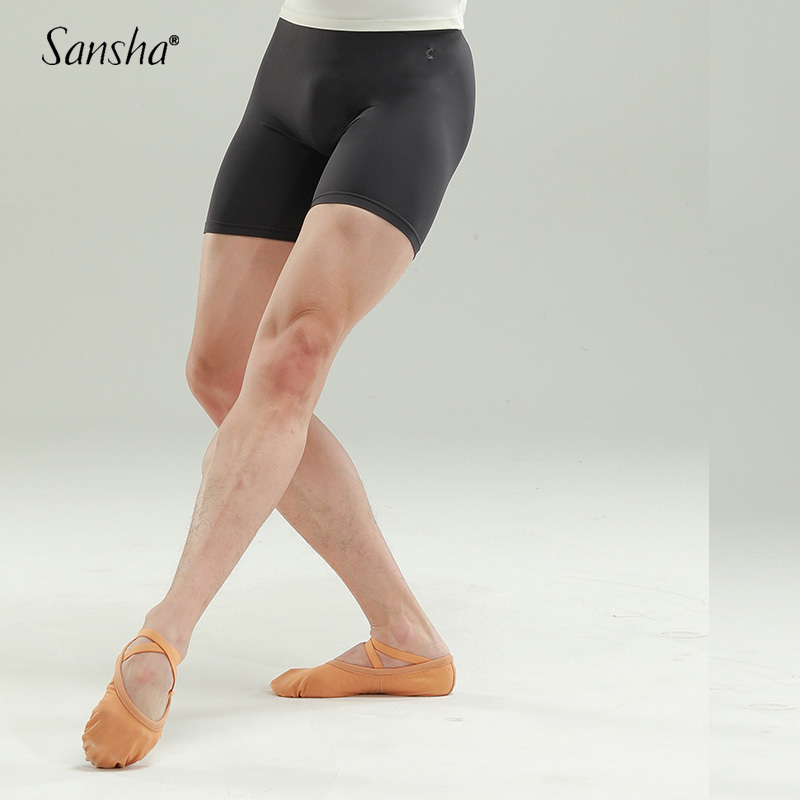 Sansha Sansha Men's Ballet Five-Point Pants Youth Dance Basic Training Bottoming 2-Point Shorts for Older Children