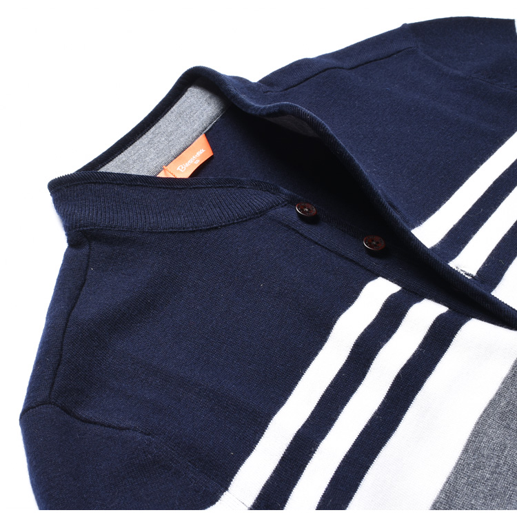 Biyinleine quần áo nam mùa thu và len cashmere nửa cổ cao tay áo len dài tay giản dị 363160104 - Áo len áo gile nam