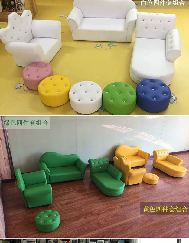 Khuyến mãi! Trẻ em mẫu giáo sofa ghế kết hợp của nghệ thuật giấy Hàn Quốc dễ thương ít bé gái sofa chúa vương miện - Ghế sô pha