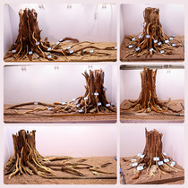 Fish tank landscaping tree of life sunken wood skeleton tree stump aquarium grass tank novice lazy decoration full set finished product