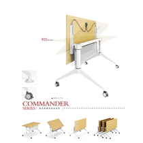 Folding training table mobile long table combination training institution multi-functional meeting bar table and chair tutoring class desk