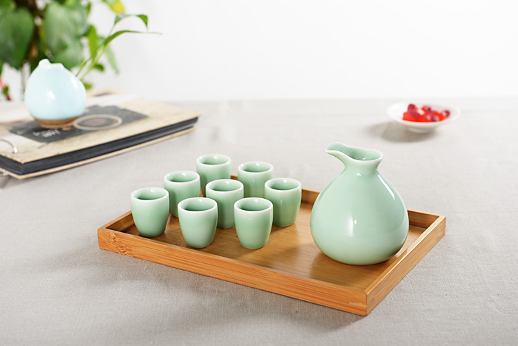 Rượu thủy tinh đặt rượu vang gốm đặt rượu vang ly rượu vang trắng ly rượu vang ly tách sáng tạo sake rượu nhỏ hầm rượu chén uống rượu đẹp