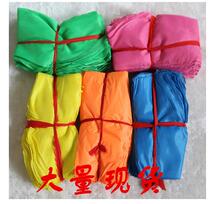 Color red scarf wholesale yellow scarf Green scarf Blue scarf Pink scarf game team sports meeting