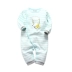 TATABEBE mùa thu đông bé romper tay dài sơ sinh cotton jumpsuit nam dài tay ra ngoài quần áo ngủ Áo liền quần