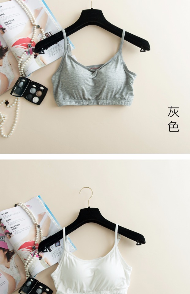 Mùa thu của phụ nữ sling modal không có vòng thép bra-t với miếng đệm ngực một nửa áo lót đồ lót quấn ngực quần áo