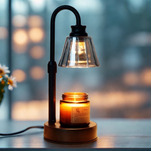 Mini Adjustable Fragrance Wax Melting Lamp, Timed Candle Melting Lamp, Aromatherapy Candle, Bedroom Bedside Table Lamp, Night Light, Ambient Light