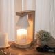 Japanese-Style Wooden Aromatherapy Wax Melting Lamp, Fragrance Melting Candle Lamp, Hot Melt Lamp, Timer Bedside Table Lamp, Night Light, Ambient Light