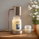 Fragrance wax lamp Nordic fireless scented candle lamp bedside table lamp bedroom atmosphere lamp melt candle lamp night light