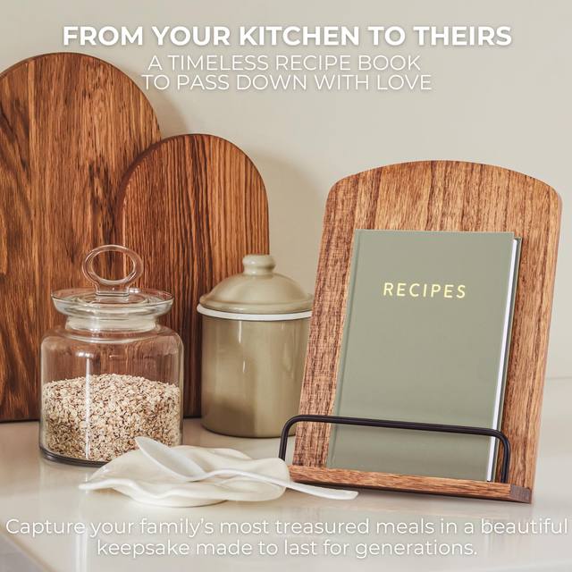 European and American English Food Recipe Record Book LAOSHU DIY Family Recipe Notebook Baking Recipe Cooking Diary