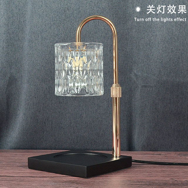 Crystal Glass Adjustable Aromatherapy Wax Melting Lamp Bedside Table Lamp Scented Candle Melting Lamp Bedroom Night Light Floor Lamp