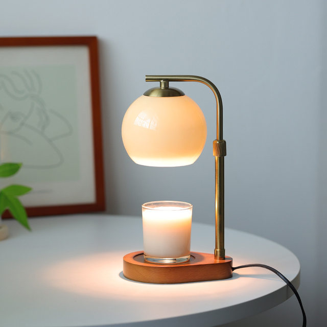 Cream-Style Adjustable Fragrance Wax Melting Lamp, Candle Melting Lamp, Candle Aroma Lamp, Bedroom Bedside Table Lamp, Night Light, Ambient Light