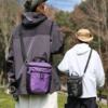 Outdoor functional wind crossbody bag for men waterproof lightweight casual plaid shoulder bag large capacity outdoor sports expansion bag