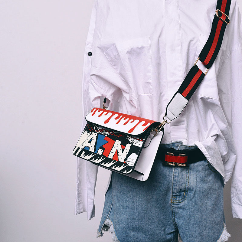 Student bag female Korean version of the fall of 2017 new small square