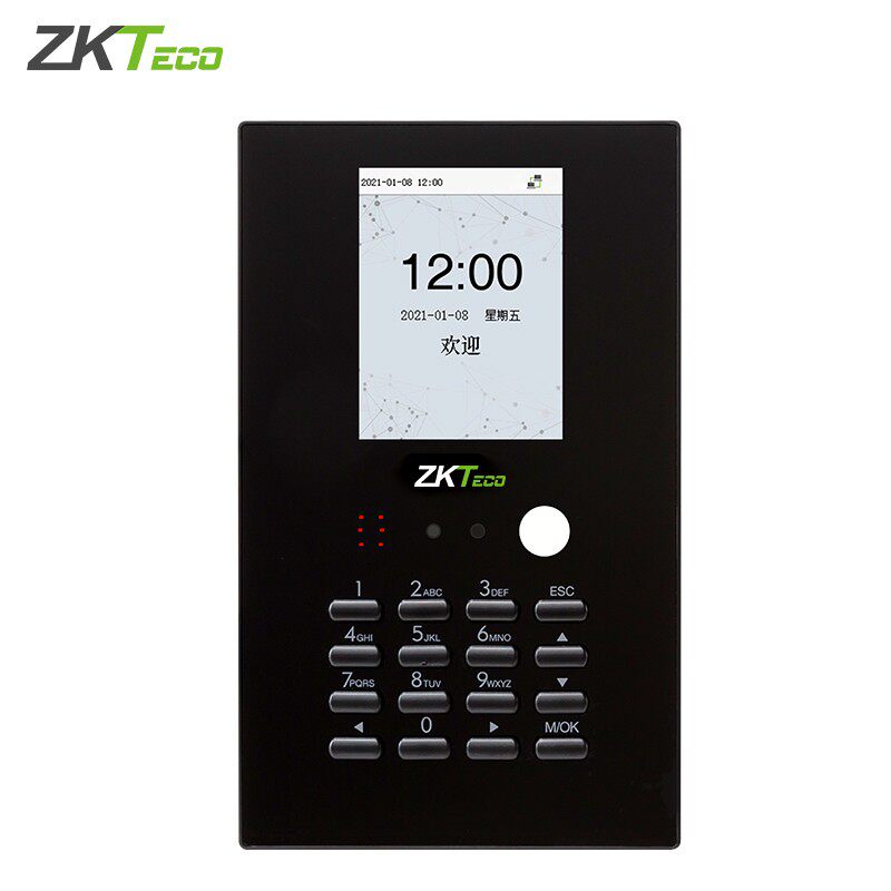 ZKteco Middle Control Card Machine Visible Light Dynamic Face Recognition Exam Attendance Machine nface101 Facial Recognition Beating Card