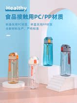 Revitalized Plastic Teacup Cup Cute Ins Wind Portable Creativity With Lid Mug Cup Resistant Summer Minimalist Student Cup