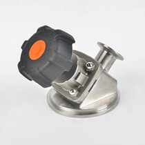 316L sanitary stainless steel manual tank bottom diaphragm valve food grade discharge cover rice type quick installation quick opening diaphragm valve