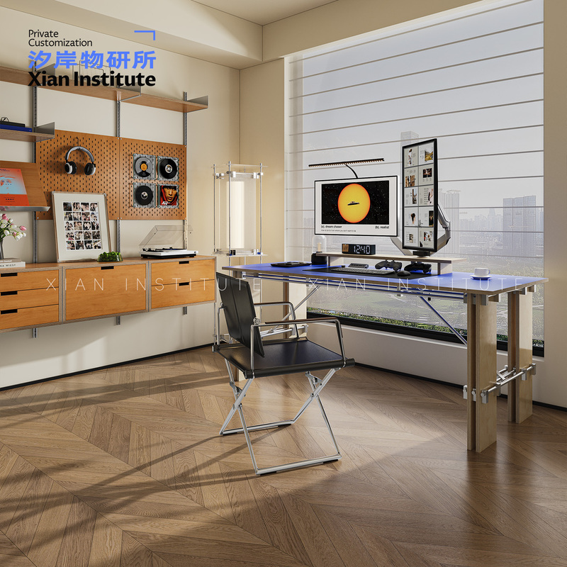 Bauhaus Ocean Board Desk Study Writing Desk Computer Gaming Desk Office Desk Optical Axis Workbench Study Table