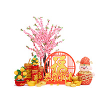 New Spring Festival mall decoration with firecrackers and firecrackers at the mercy of New Years decorations New Years decorations New Years decorations New Years windows arrange annual goods