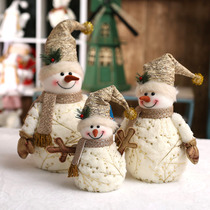 Christmas Snowman Paparazzi Three-Mouth Home Desktop Swing Piece Elk Lovers Adornment Gift Gift Desktop Pendulum