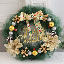 Christmas flower ring 40cm New Year decorations Christmas creative door hanging Christmas tree rings hanging decoration gift door pendants