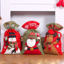 Christmas gift bag Santa Claus snowman deer gift bag Christmas candy bag Christmas decorations Christmas tree