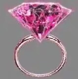 Audition of Honor Desert Rose Couple Ring New Model Sparkling Pink Diamond Couple Ring Eternal Qualification for the Allure Event