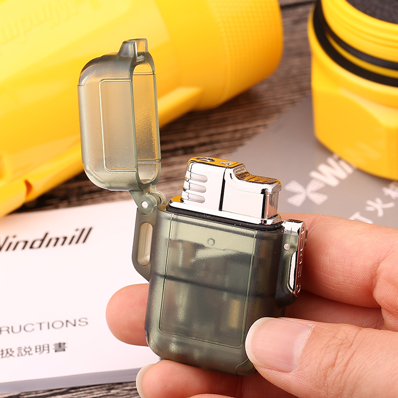 Japan imported lighter Windmill Windmill inflatable lighter outdoor waterproof windproof Mini portable personality-Taobao