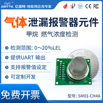 Methane liquefied gas combustible gas smoke gas-sensitive sensor concentration detection UART serial port output module