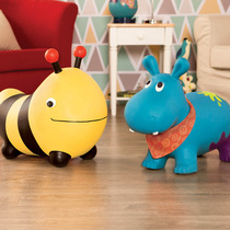 Bile B toys bounce hippo Hornet children inflatable horn ball neutral male and female baby vaulting horse