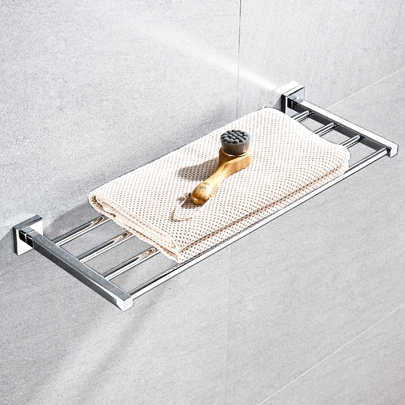 Full Copper Bathroom Makeup Room Toilet Bath Towels Towel Rack Punching 35 small 40cm50 long hanging rack free of nail wall-mounted objects