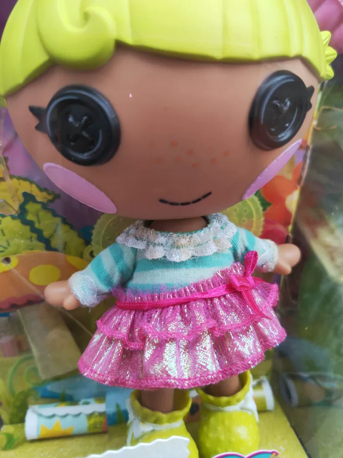 Средняя твёрдая кукла Lalaloopsy Lele, 18 см, русалка/ангел, коллекционная фигурка
