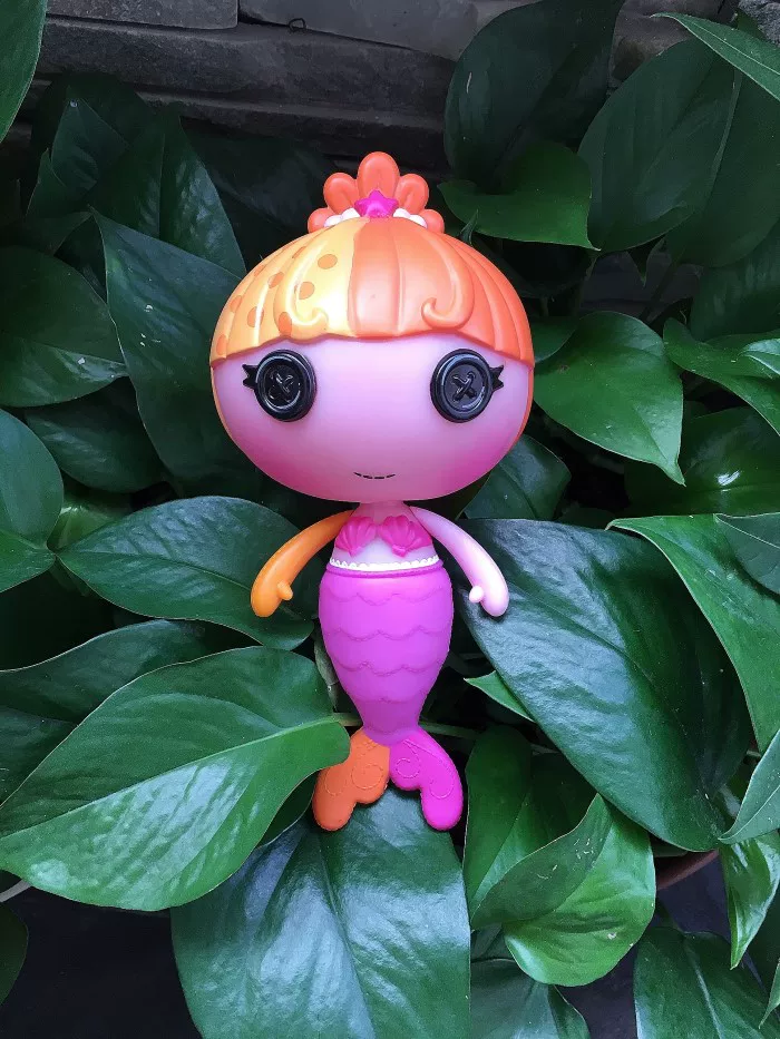 Средняя твёрдая кукла Lalaloopsy Lele, 18 см, русалка/ангел, коллекционная фигурка