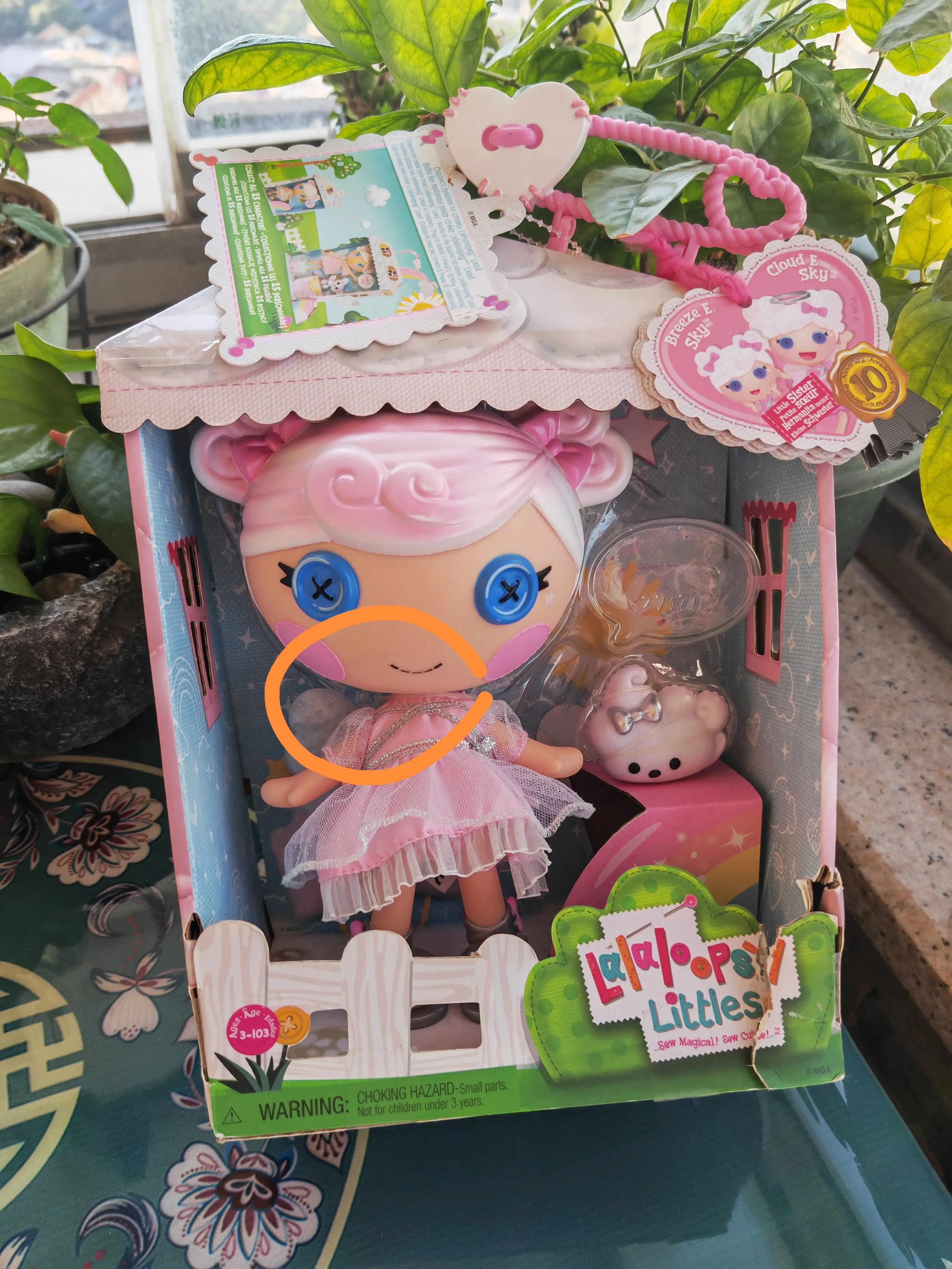 Средняя твёрдая кукла Lalaloopsy Lele, 18 см, русалка/ангел, коллекционная фигурка