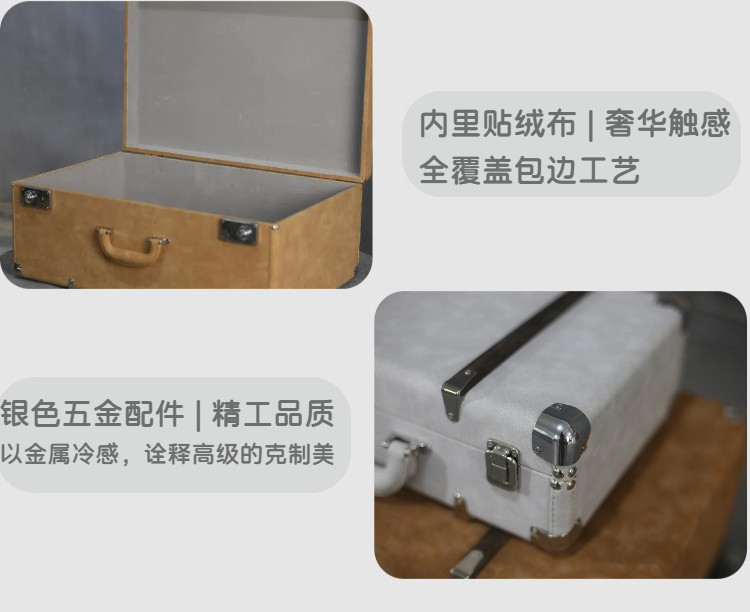 чемодан 欧式覆古手提箱收纳箱老式皮箱旅行摄影婚纱道具橱窗陈列箱包道具