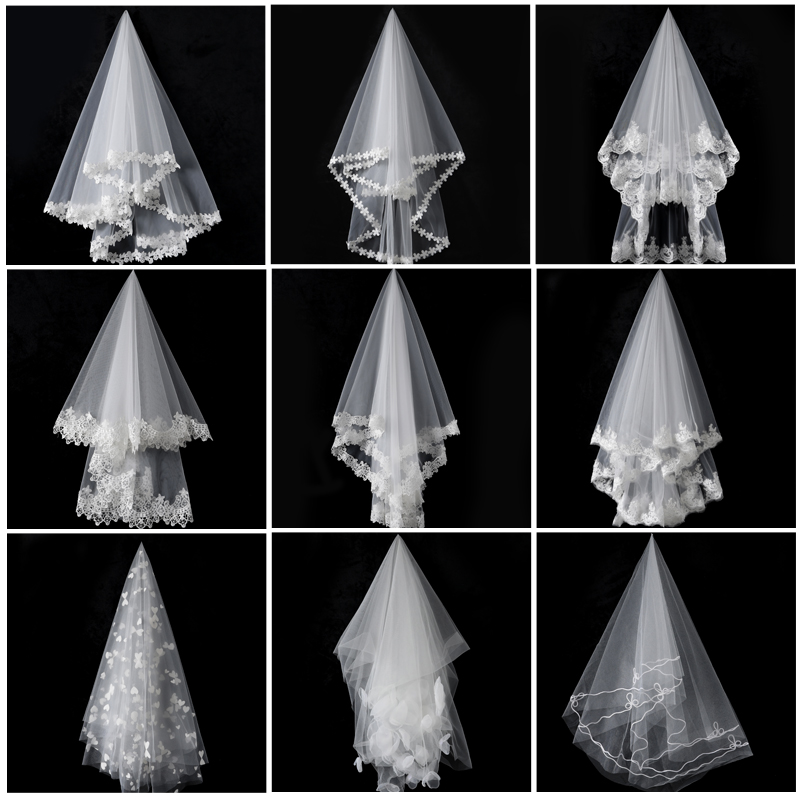 Wedding Dresses Head Yarn Bride short Wedding Briefs heads Veil Hair Accessories Surreal Nets Red Photo Props Sensual Head Yarn White